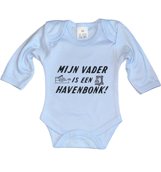 Baby Romper met lange mouwen - Baby romper met tekst