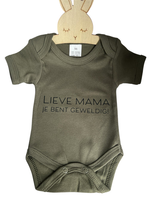 Romper lieve mama je bent geweldig, moederdag