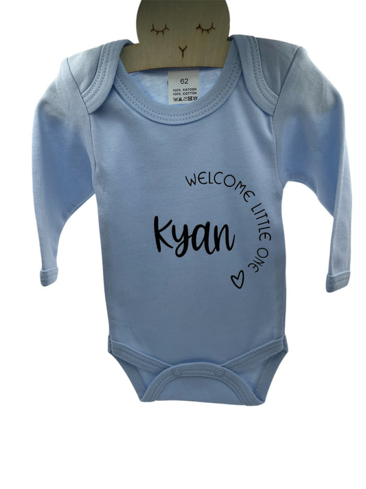 Baby romper welcome little one
