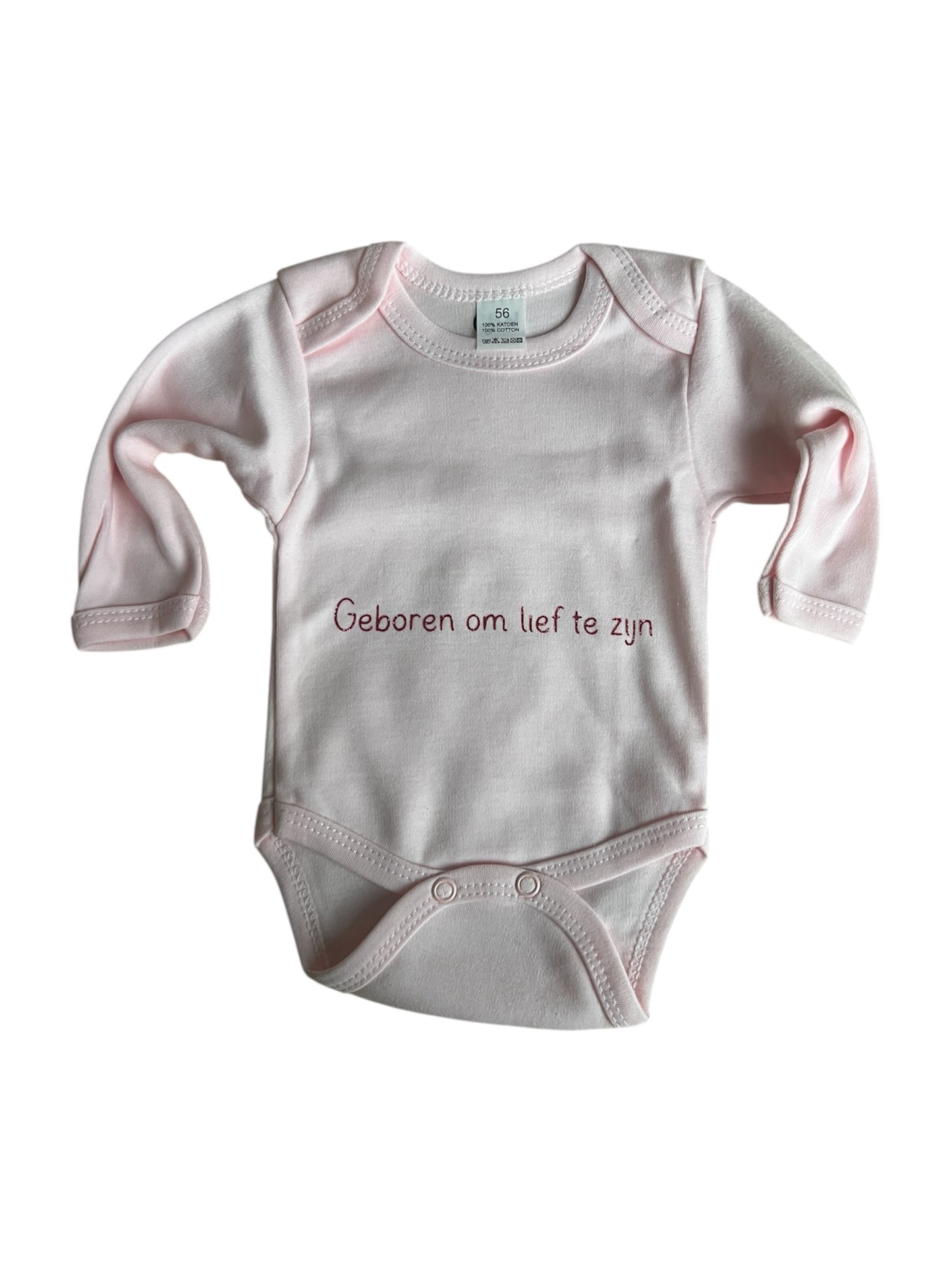 Baby romper met tekst - geboren om lief te zijn
