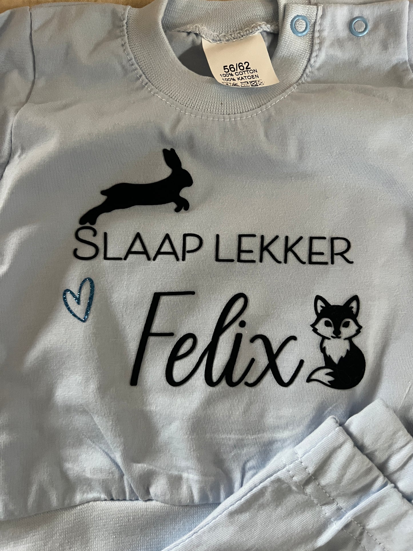 Gepersonaliseerde pyjama slaap lekker met naam - bosdieren