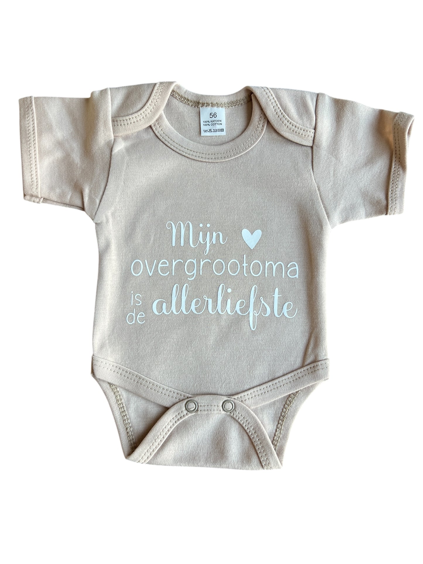 Romper met tekst mijn overgrootoma is de allerliefste