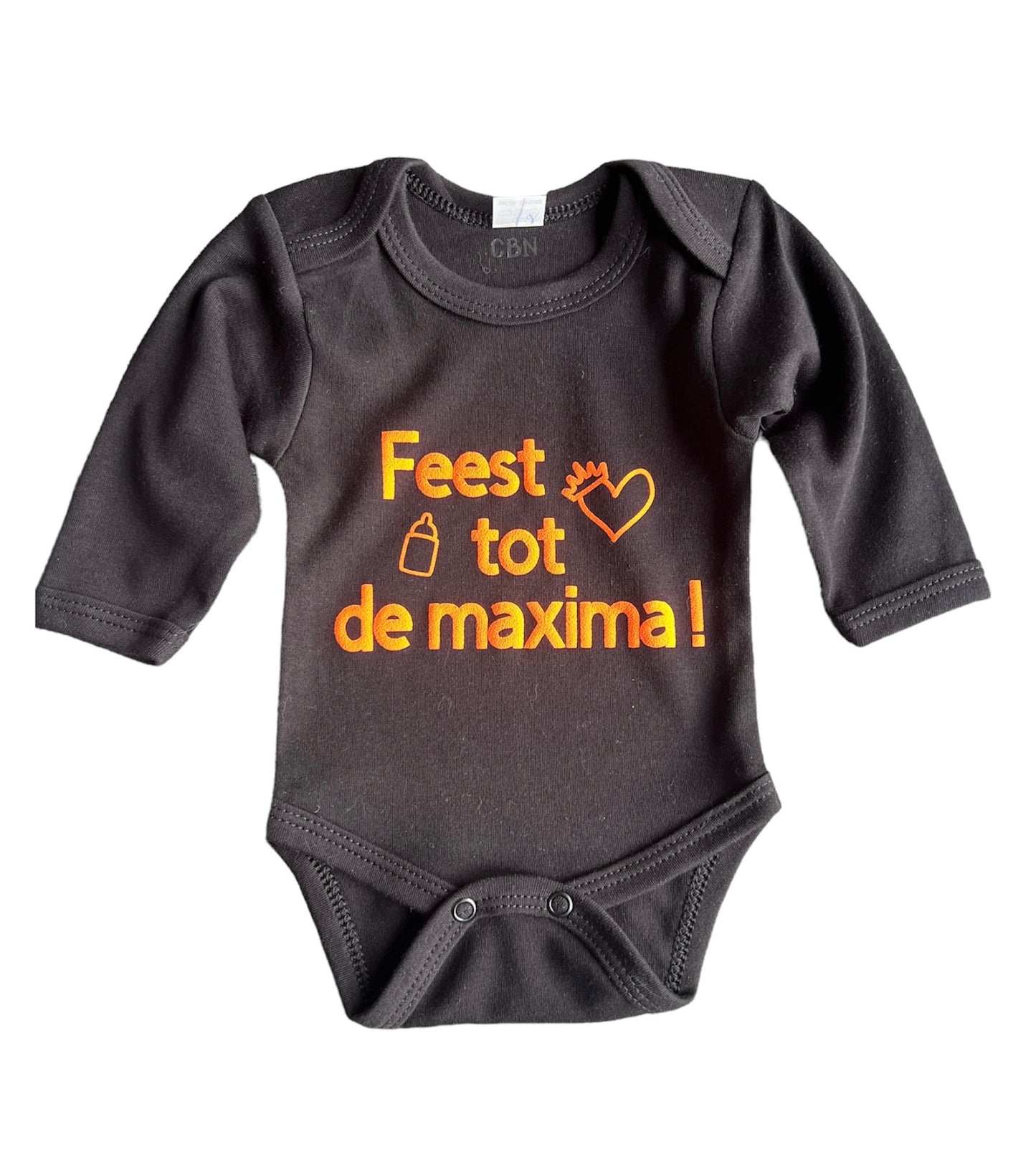 Baby romper met tekst - Feest tot de maxima!