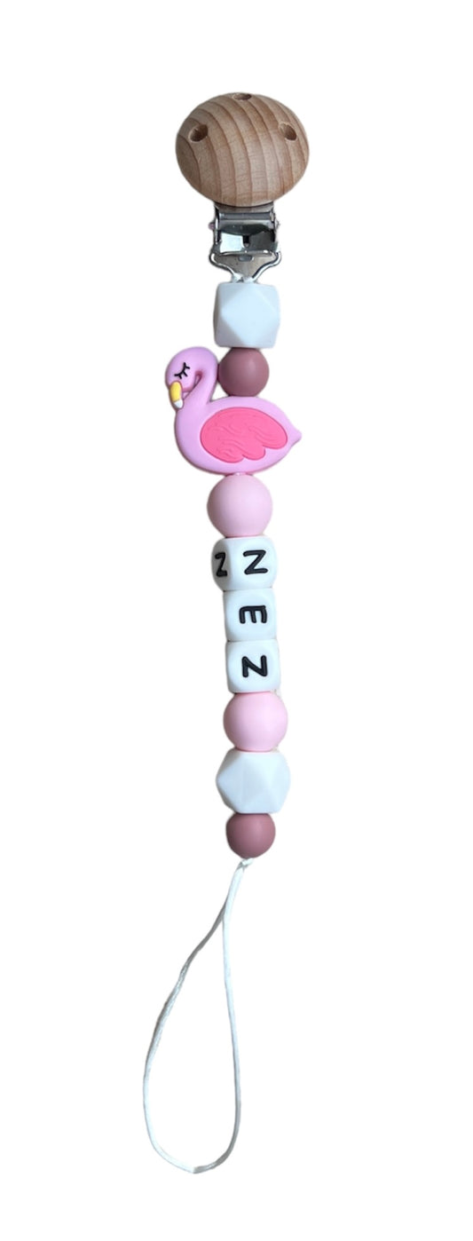 Gepersonaliseerd speenkoord met naam - Nez