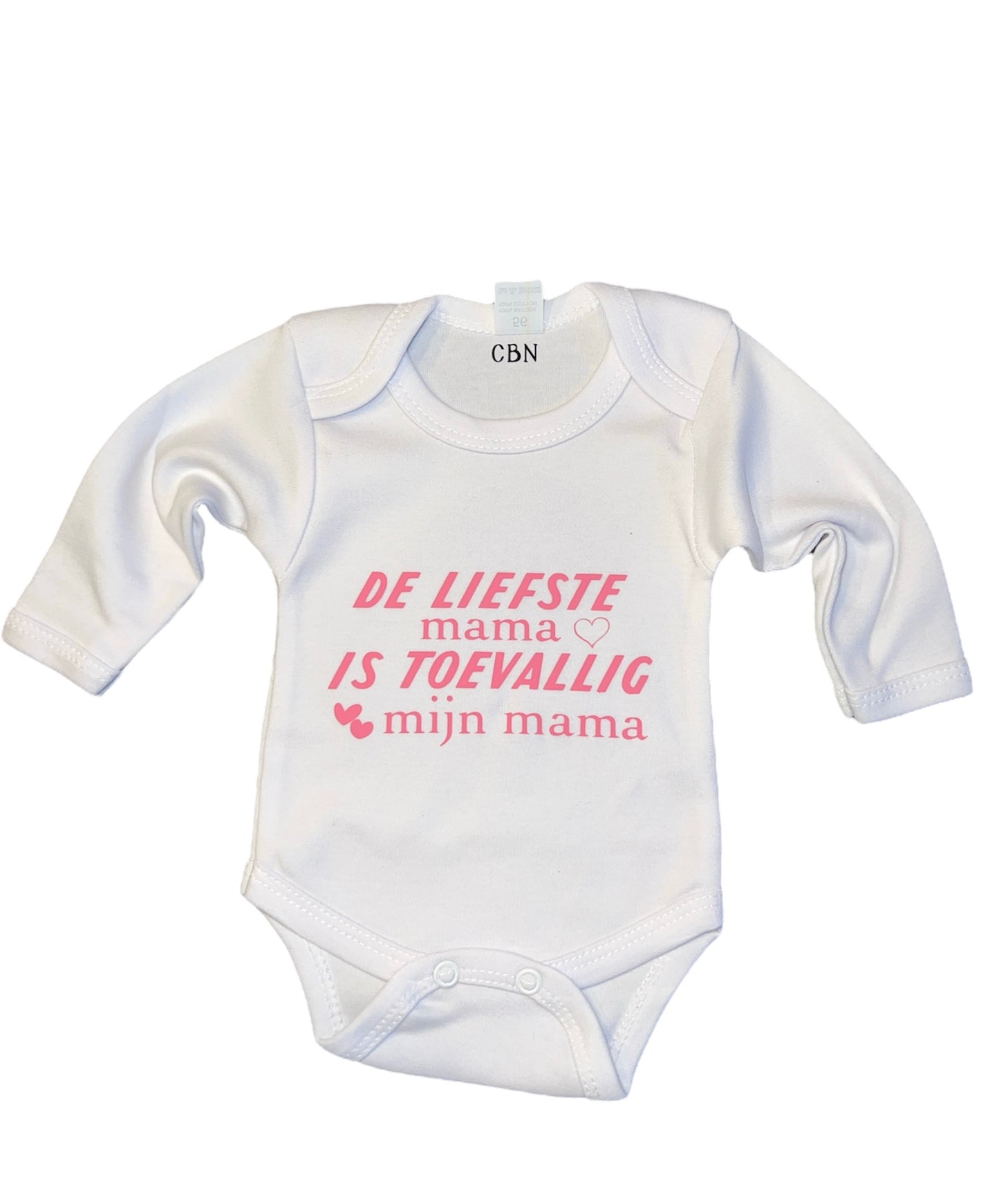 Baby romper met tekst - de liefste mama is toevallig mijn mama