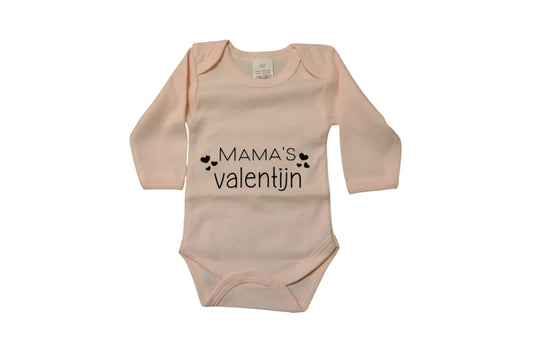 Baby romper met tekst - mama’s valentijn