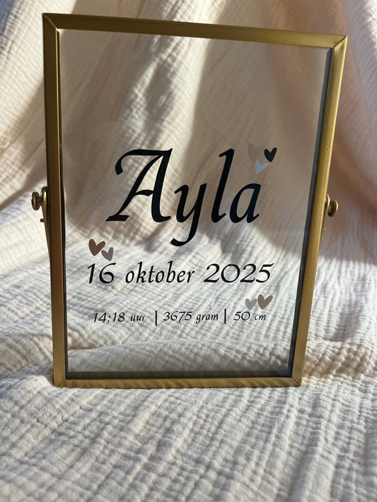 Gepersonaliseerd geboortelijst Ayla