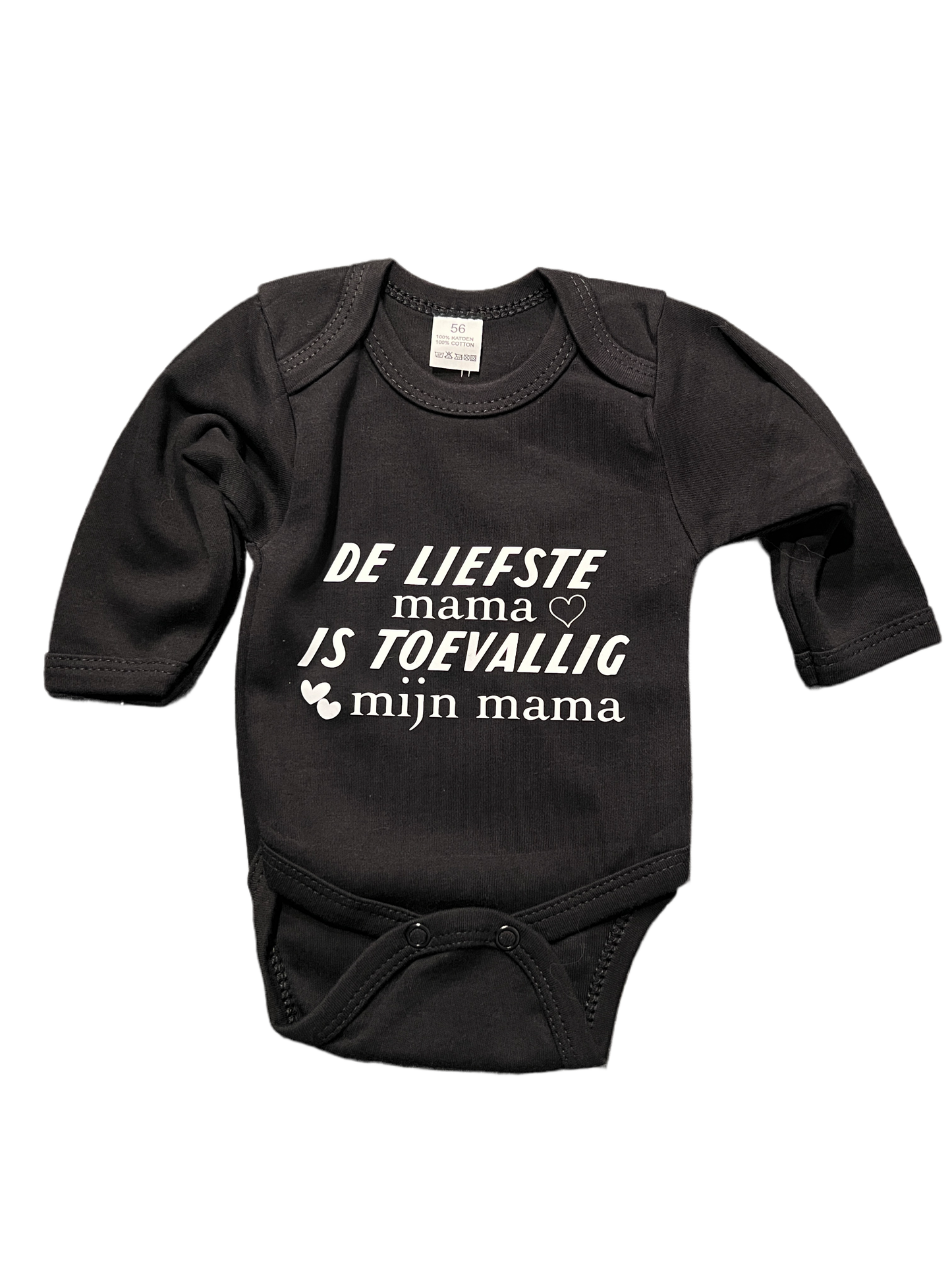 Baby romper met tekst - de liefste mama is toevallig mijn mama