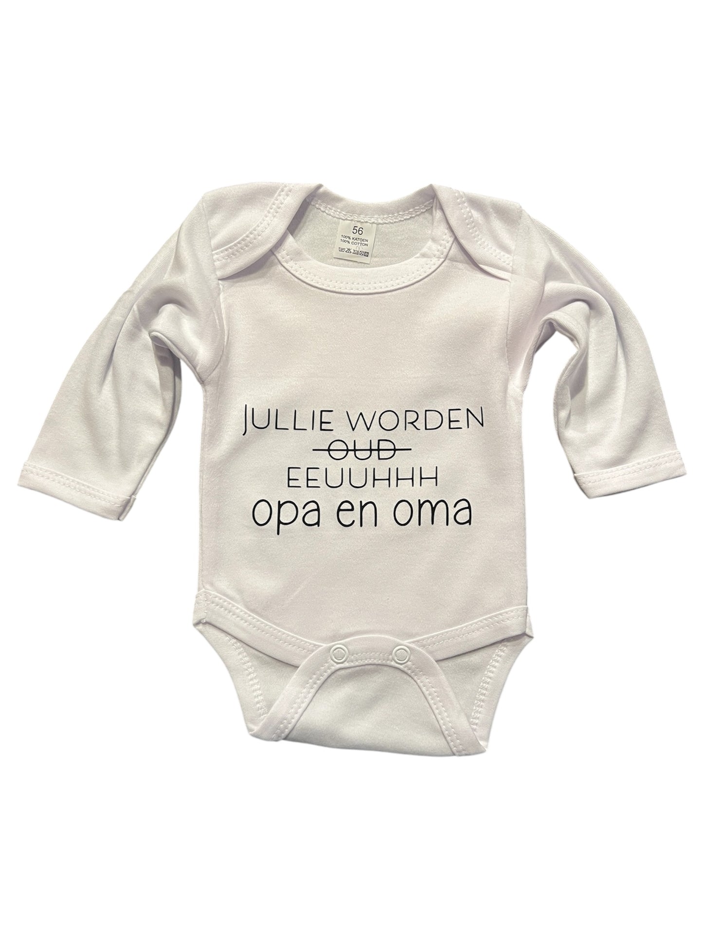 Jullie worden opa en oma romper 