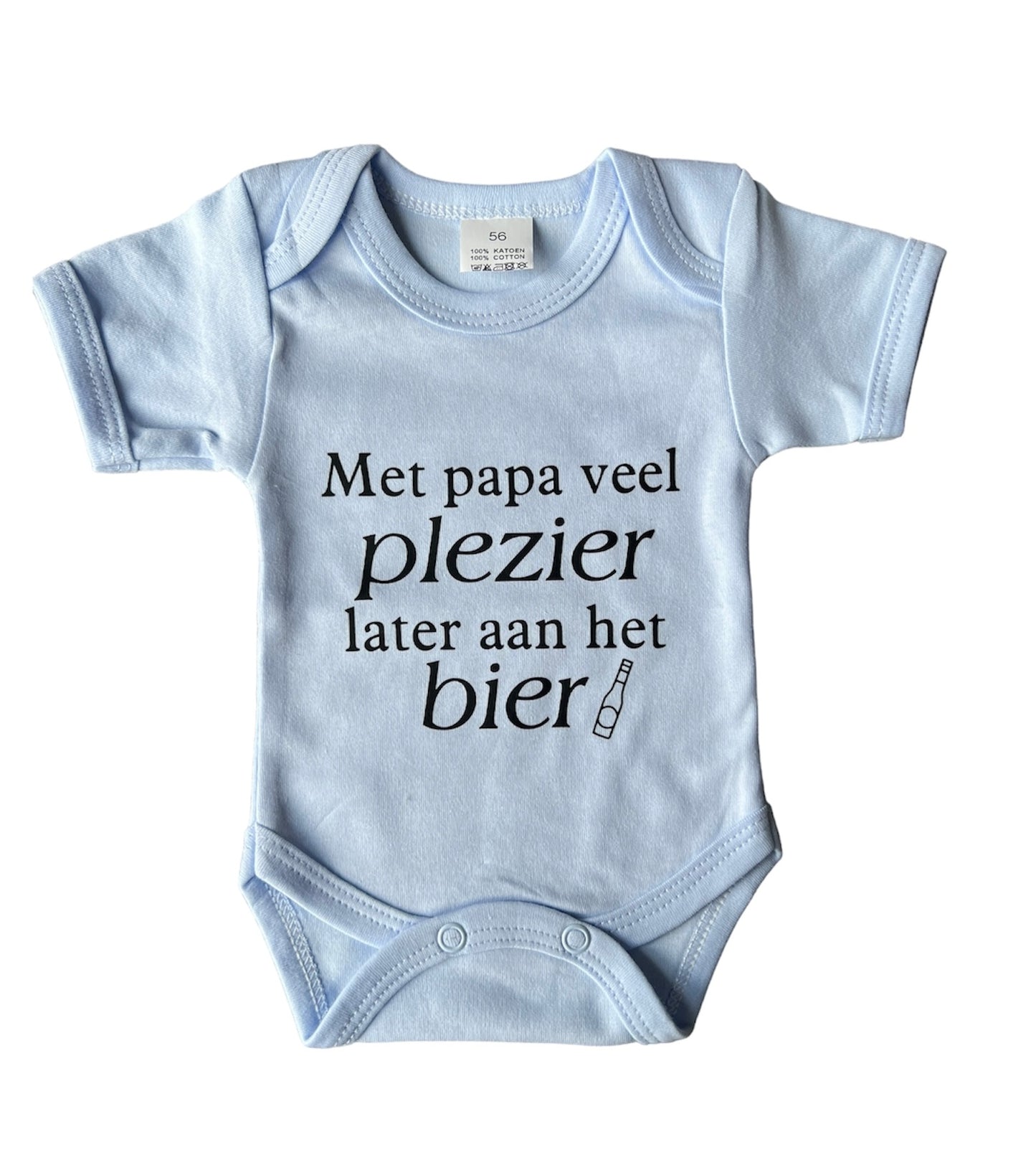 Met papa veel plezier later aan het bier