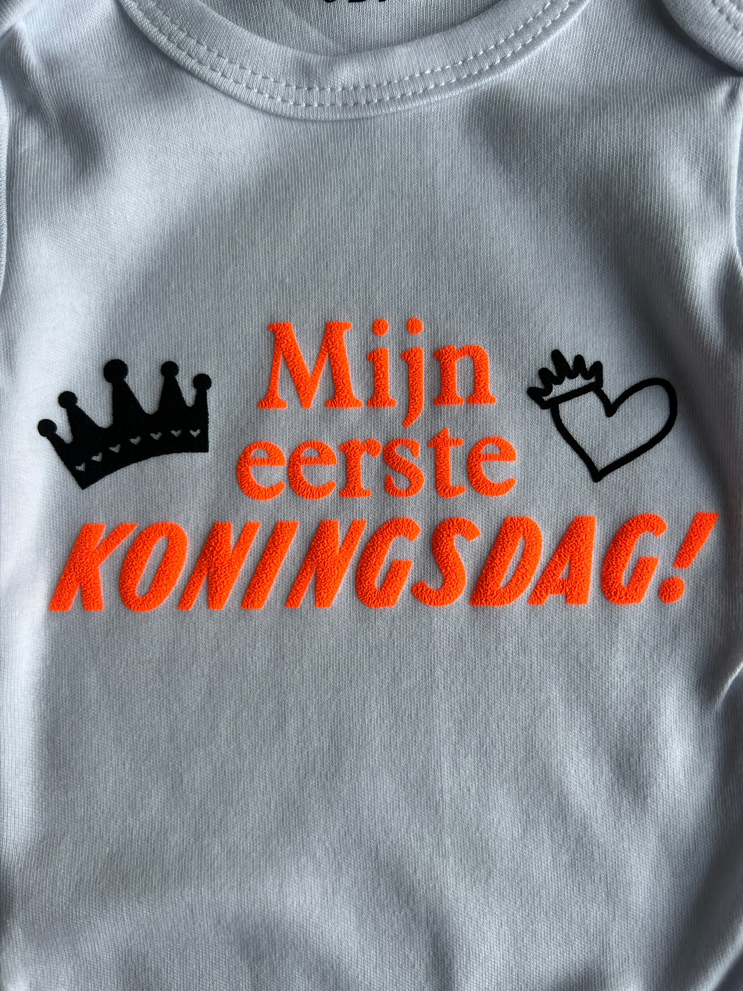 Baby romper met tekst - Mijn eerste koningsdag