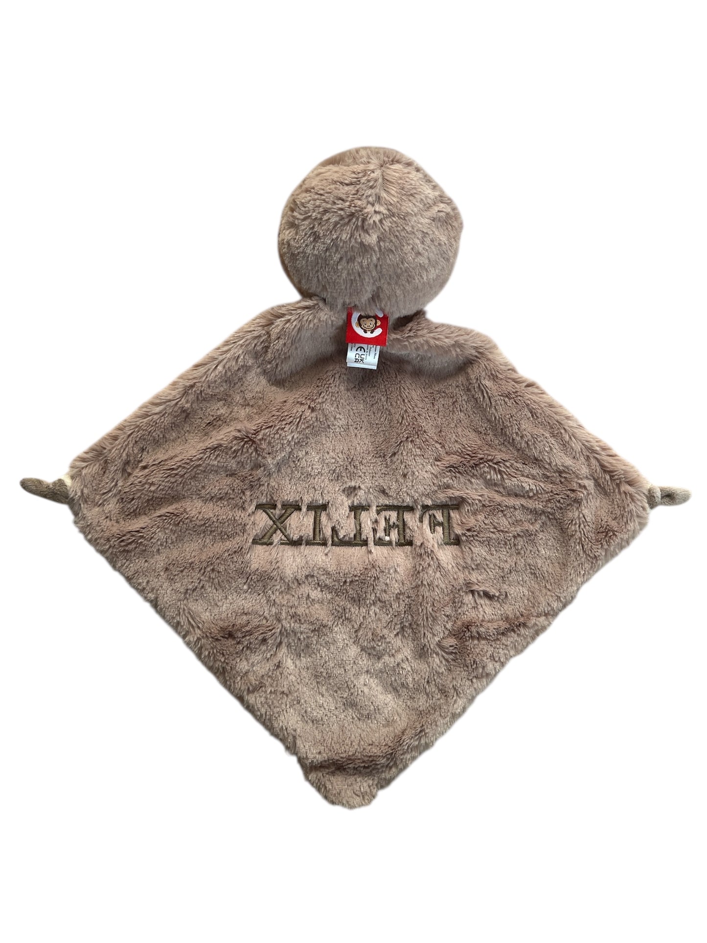 Geborduurd knuffeldoekje met naam