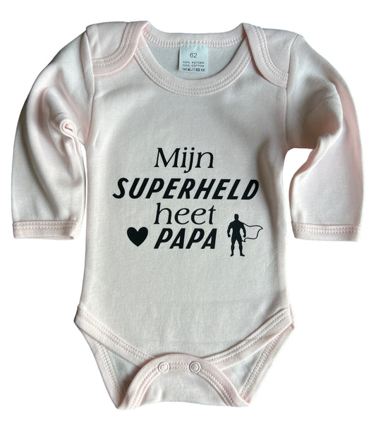 Romper met tekst - superheld papa 