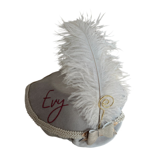 Pietenmuts - beige met strik